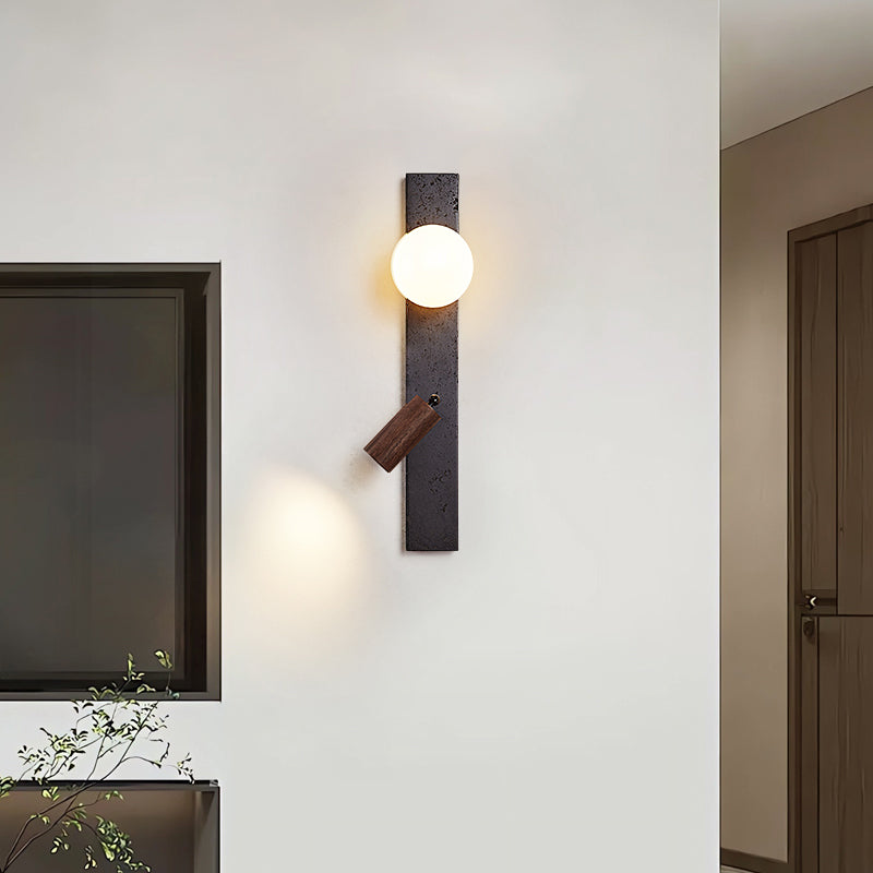Modern Adjustable Wall Lamp With Rotating Decorative Light - OpalDwell