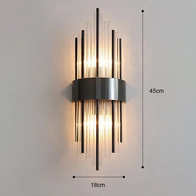 Aurelle Valen Regal Wall Light Luxury Indoor Sconce - OpalDwell