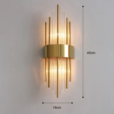 Aurelle Valen Regal Wall Light Luxury Indoor Sconce - OpalDwell
