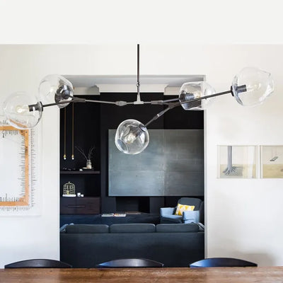 LustraNova Glass Bubble Pendant Light With Branching Arms Ambient Lighting - OpalDwell