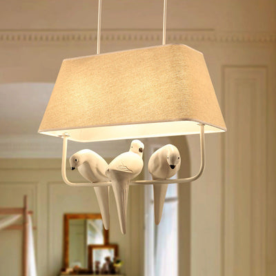 Mariselle | Linen Bird Chandelier | OpalDwell - OpalDwell