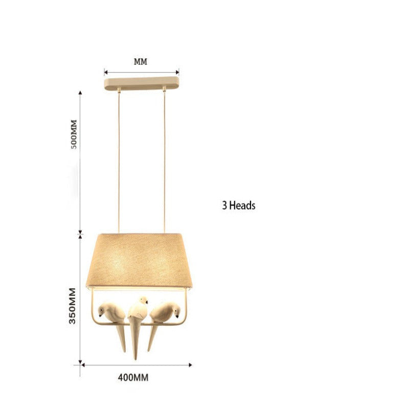 Mariselle | Linen Bird Chandelier | OpalDwell - OpalDwell