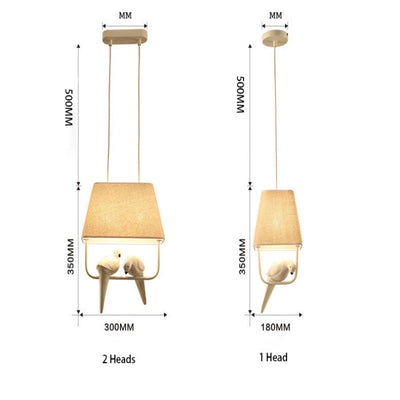 Mariselle | Linen Bird Chandelier | OpalDwell - OpalDwell