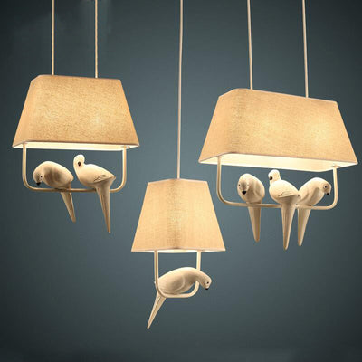 Mariselle | Linen Bird Chandelier | OpalDwell - OpalDwell