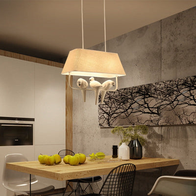 Mariselle | Linen Bird Chandelier | OpalDwell - OpalDwell