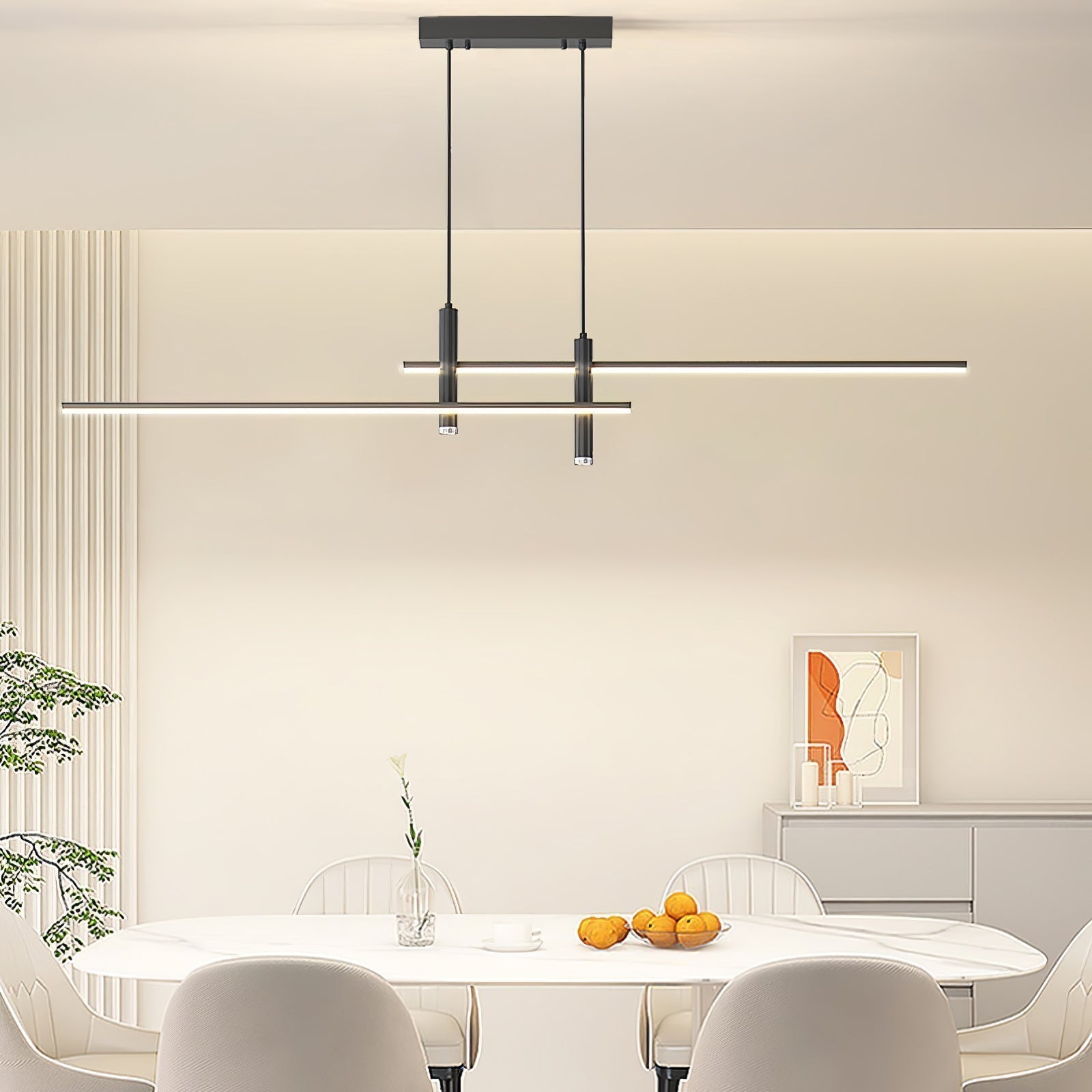 Nexa Linear Pendant Light for Modern Dining Room Lighting - OpalDwell