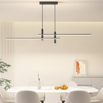 Nexa Linear Pendant Light for Modern Dining Room Lighting - OpalDwell