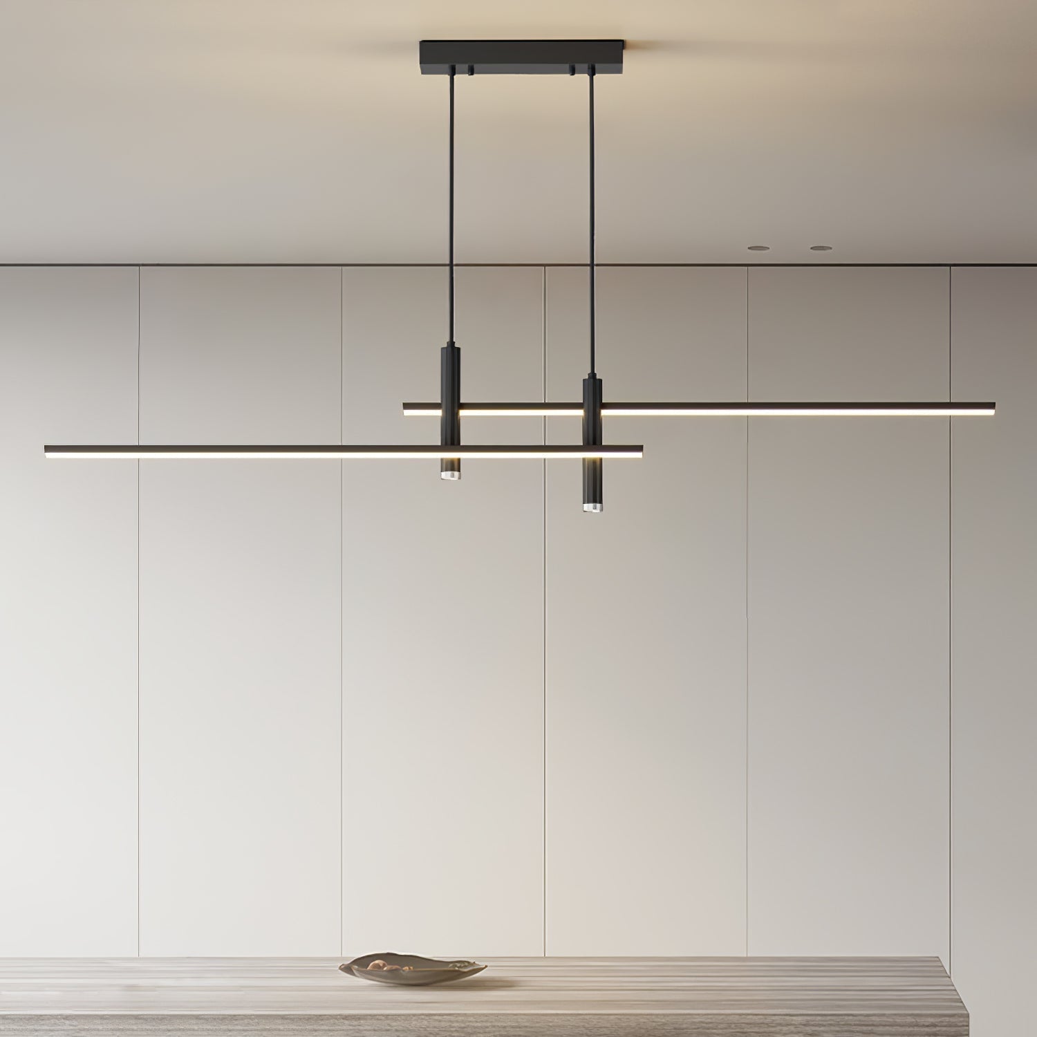 Nexa Linear Pendant Light for Modern Dining Room Lighting - OpalDwell