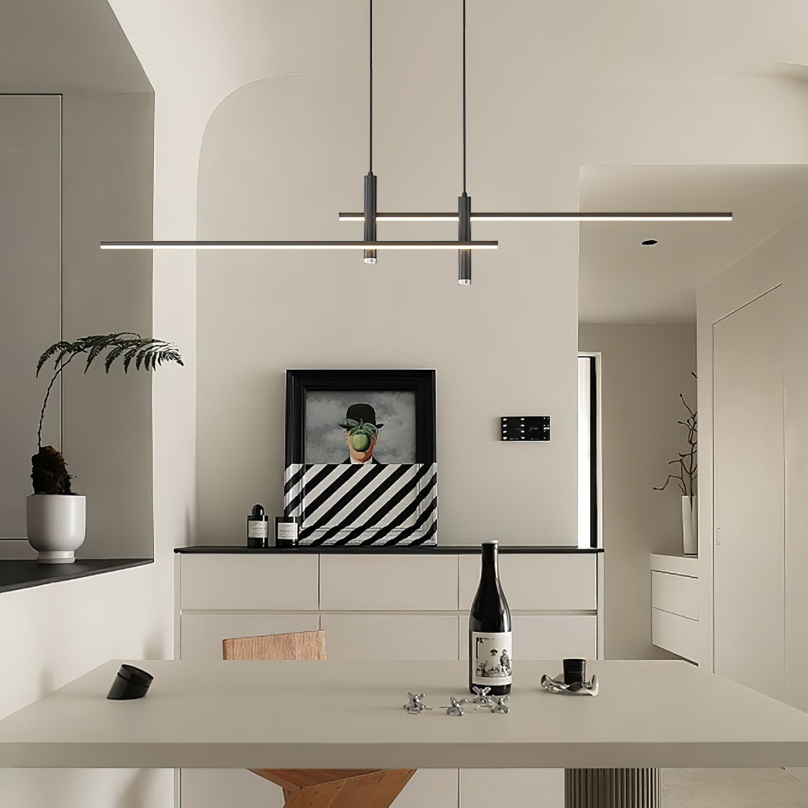 Nexa Linear Pendant Light for Modern Dining Room Lighting - OpalDwell