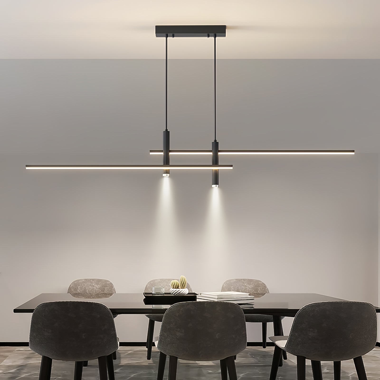 Nexa Linear Pendant Light for Modern Dining Room Lighting - OpalDwell