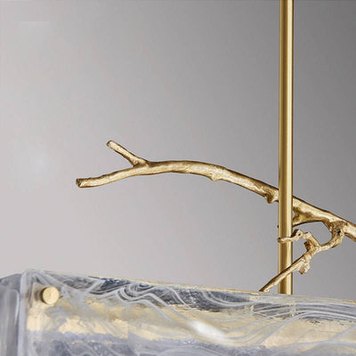 Aurora Glass Chandelier For Modern Ambient Lighting In Contemporary Spaces OpalDwell
