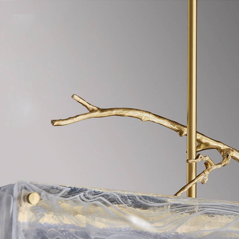 Aurora Glass Chandelier For Modern Ambient Lighting In Contemporary Spaces OpalDwell