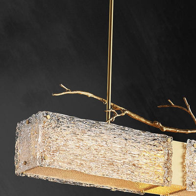 Aurora Glass Chandelier For Modern Ambient Lighting In Contemporary Spaces OpalDwell