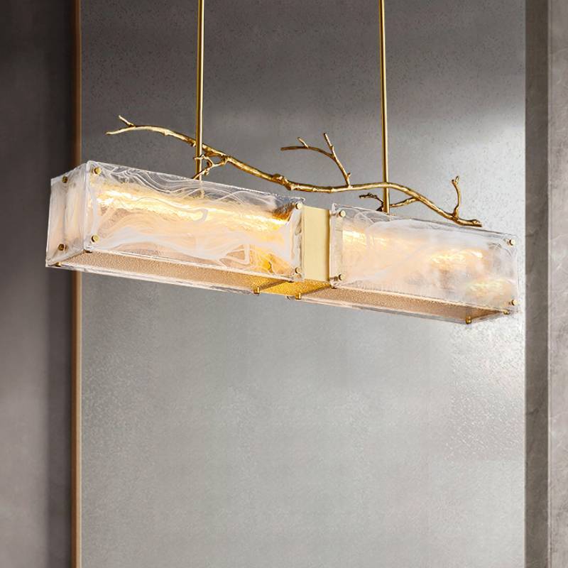 Aurora Glass Chandelier For Modern Ambient Lighting In Contemporary Spaces OpalDwell