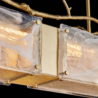 Aurora Glass Chandelier For Modern Ambient Lighting In Contemporary Spaces OpalDwell