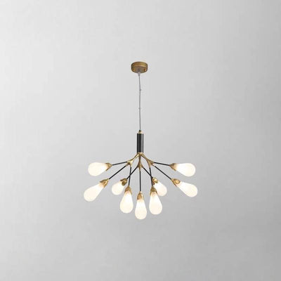 Modern Gold Branch Chandelier, Contemporary Ceiling Light For Living And Dining Rooms OpalDwell