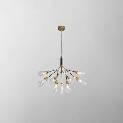 Modern Gold Branch Chandelier, Contemporary Ceiling Light For Living And Dining Rooms OpalDwell