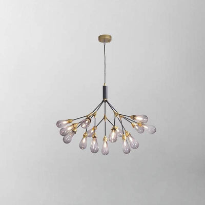 Modern Gold Branch Chandelier, Contemporary Ceiling Light For Living And Dining Rooms OpalDwell