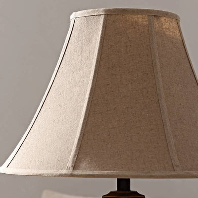 Decorative Tall Table Lamp With Ceramic Body And Floral Artwork - OpalDwell