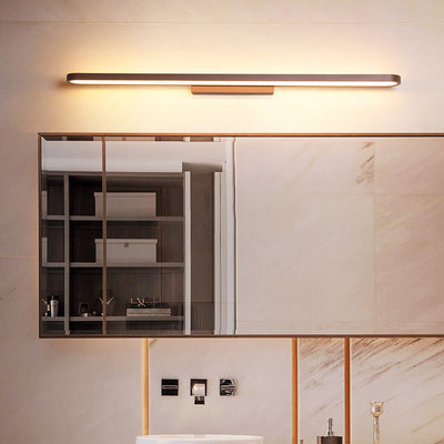 Contemporary Elegance Bathroom Wall Light With Sleek LED Illumination OpalDwell
