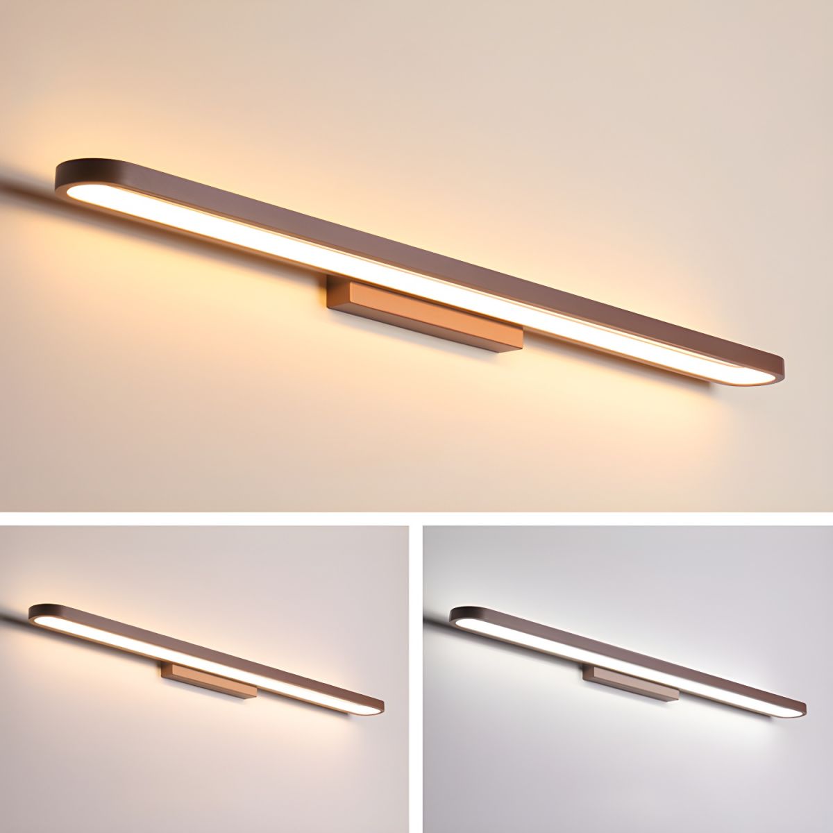 Contemporary Elegance Bathroom Wall Light With Sleek LED Illumination OpalDwell