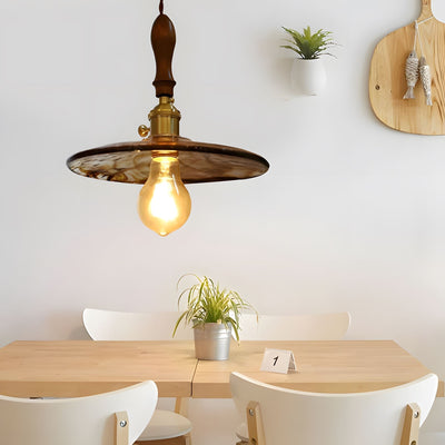 Aurelia Elegant Modern Glass Copper Kitchen Pendant Lighting OpalDwell