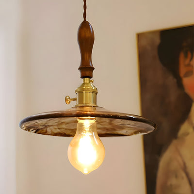 Aurelia Elegant Modern Glass Copper Kitchen Pendant Lighting OpalDwell