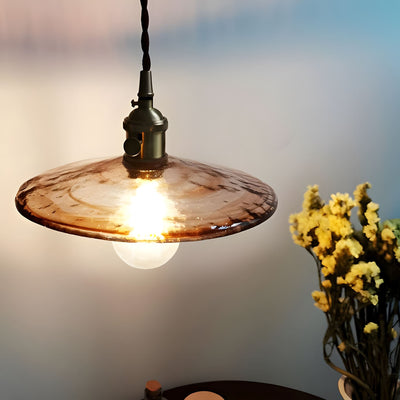 Aurelia Elegant Modern Glass Copper Kitchen Pendant Lighting OpalDwell