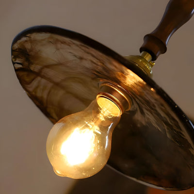 Aurelia Elegant Modern Glass Copper Kitchen Pendant Lighting OpalDwell