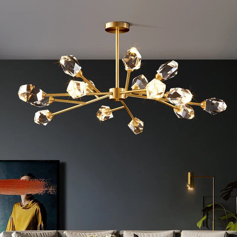AstraLux Elegant Modern K9 Crystal Ceiling Pendant Light Fixture OpalDwell