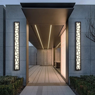 NovaGlow Chic IP65 Waterproof Outdoor Wall Sconce With LED Lighting - OpalDwell