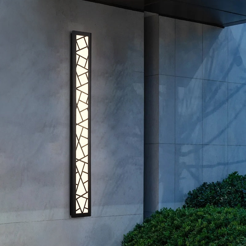 NovaGlow Chic IP65 Waterproof Outdoor Wall Sconce With LED Lighting - OpalDwell