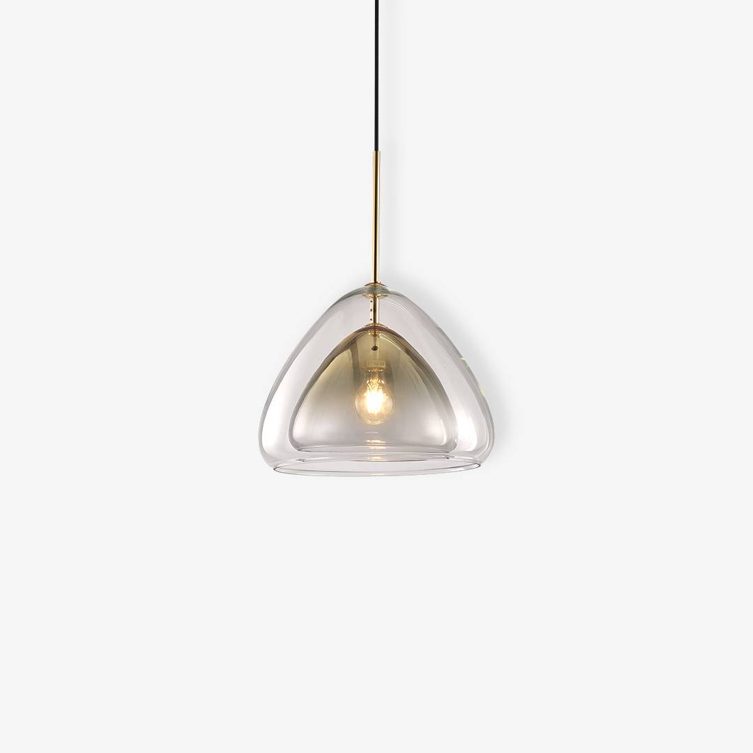 Modern Glass Pendant Light With Clear Shade Ceiling Fixture OpalDwell