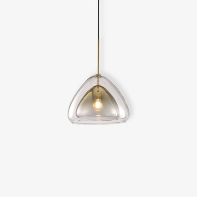 Modern Glass Pendant Light With Clear Shade Ceiling Fixture OpalDwell