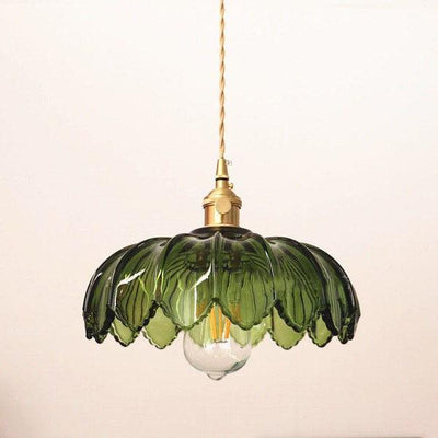 Aurelia Glass Bloom Pendant Light with Bulb Included - OpalDwell