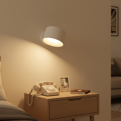 Wireless Rechargeable Wall Light With Nordic LED Design And Remote Dimming - OpalDwell