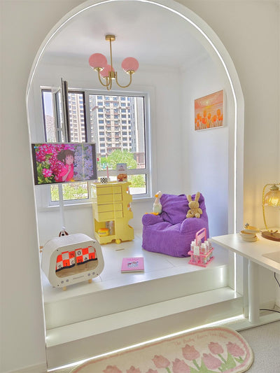 Alora Marshmallow Chandelier With Pink Glass Shades - OpalDwell
