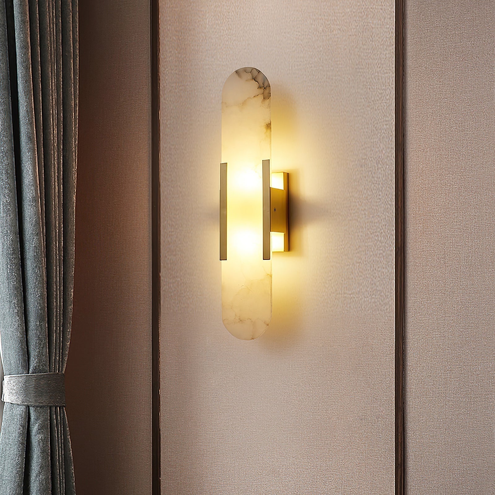 Lunara | Luxury Alabaster Wall Lamp with Warm Glow - OpalDwell