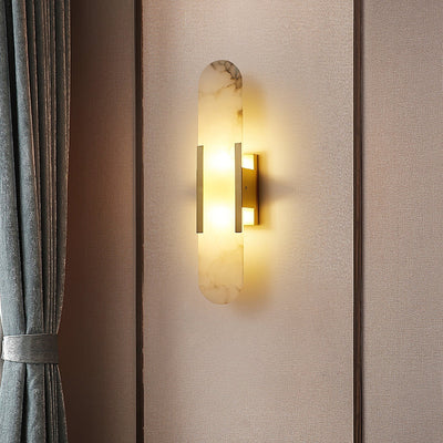 Lunara | Luxury Alabaster Wall Lamp with Warm Glow - OpalDwell