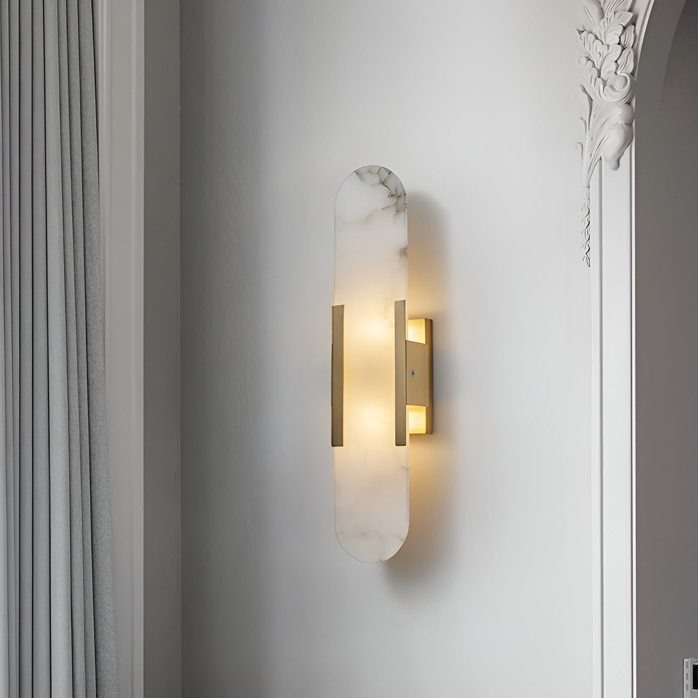 Lunara | Luxury Alabaster Wall Lamp with Warm Glow - OpalDwell