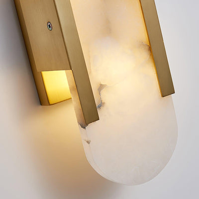 Lunara | Luxury Alabaster Wall Lamp with Warm Glow - OpalDwell