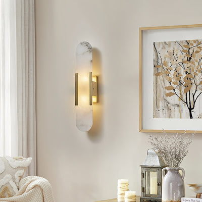 Lunara | Luxury Alabaster Wall Lamp with Warm Glow - OpalDwell