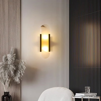 Lunara | Luxury Alabaster Wall Lamp with Warm Glow - OpalDwell
