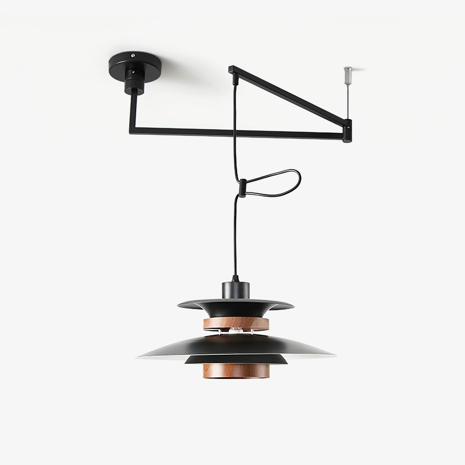 Solva Swivel Arm Pendant Lamp With Four Shades Nordic Style - OpalDwell