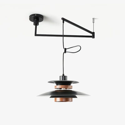 Solva Swivel Arm Pendant Lamp With Four Shades Nordic Style - OpalDwell