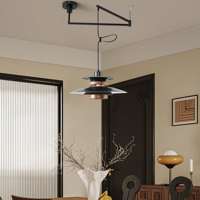 Solva Swivel Arm Pendant Lamp With Four Shades Nordic Style - OpalDwell