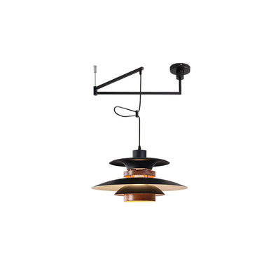 Solva Swivel Arm Pendant Lamp With Four Shades Nordic Style - OpalDwell