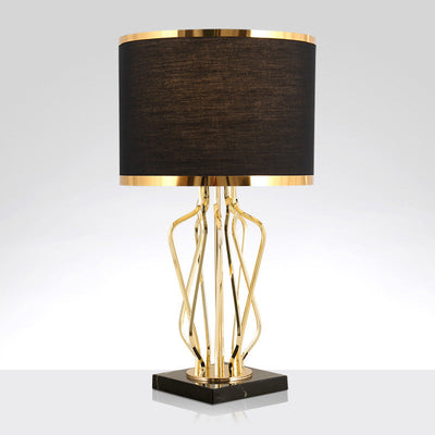 Gold Luxury Table Lamp For Modern Bedside And Living Room Lighting - OpalDwell