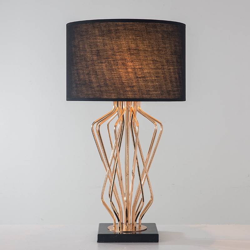 Gold Luxury Table Lamp For Modern Bedside And Living Room Lighting - OpalDwell