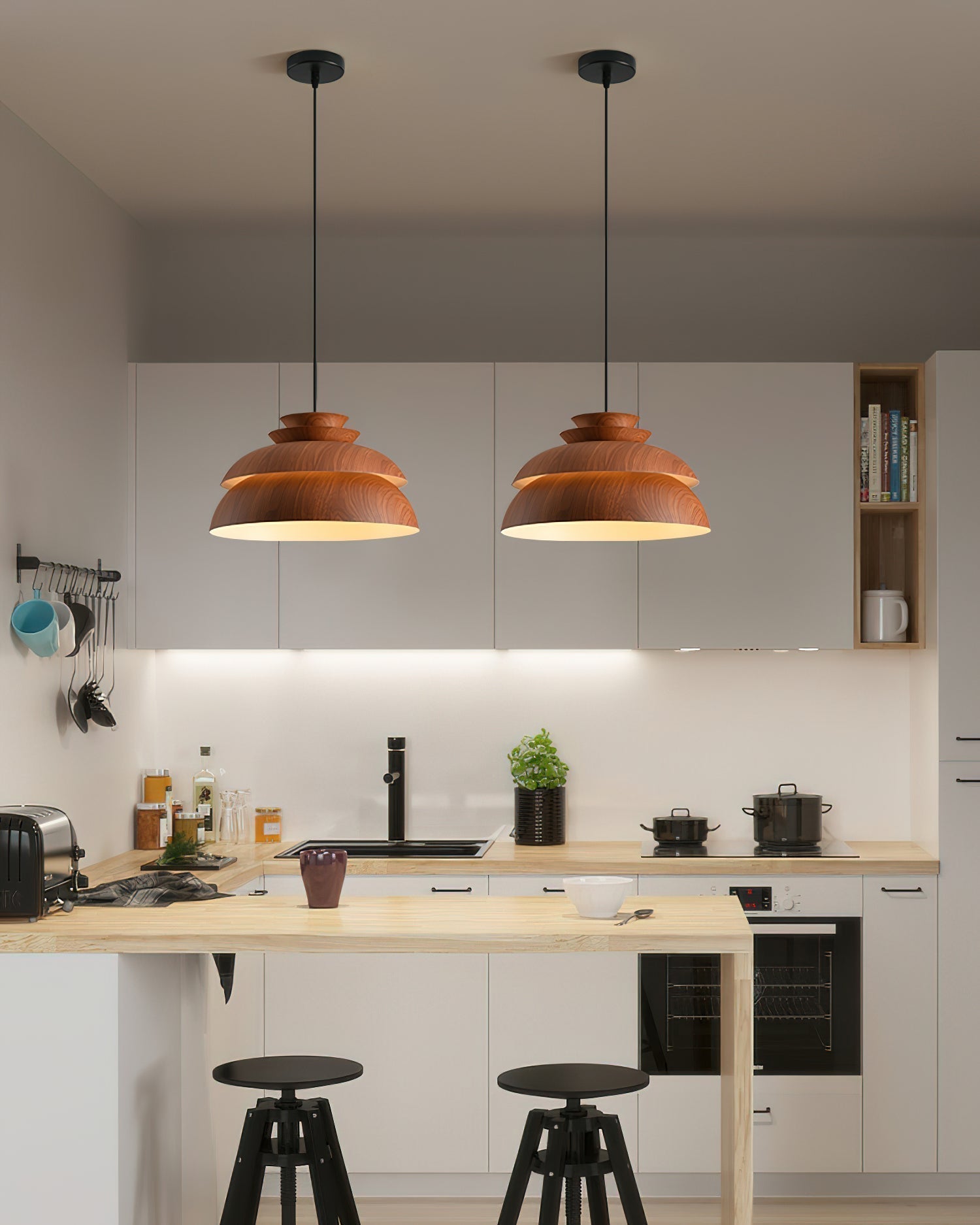 VerdantGlow Hanging Lamp for Warm Ambient Home Lighting - OpalDwell